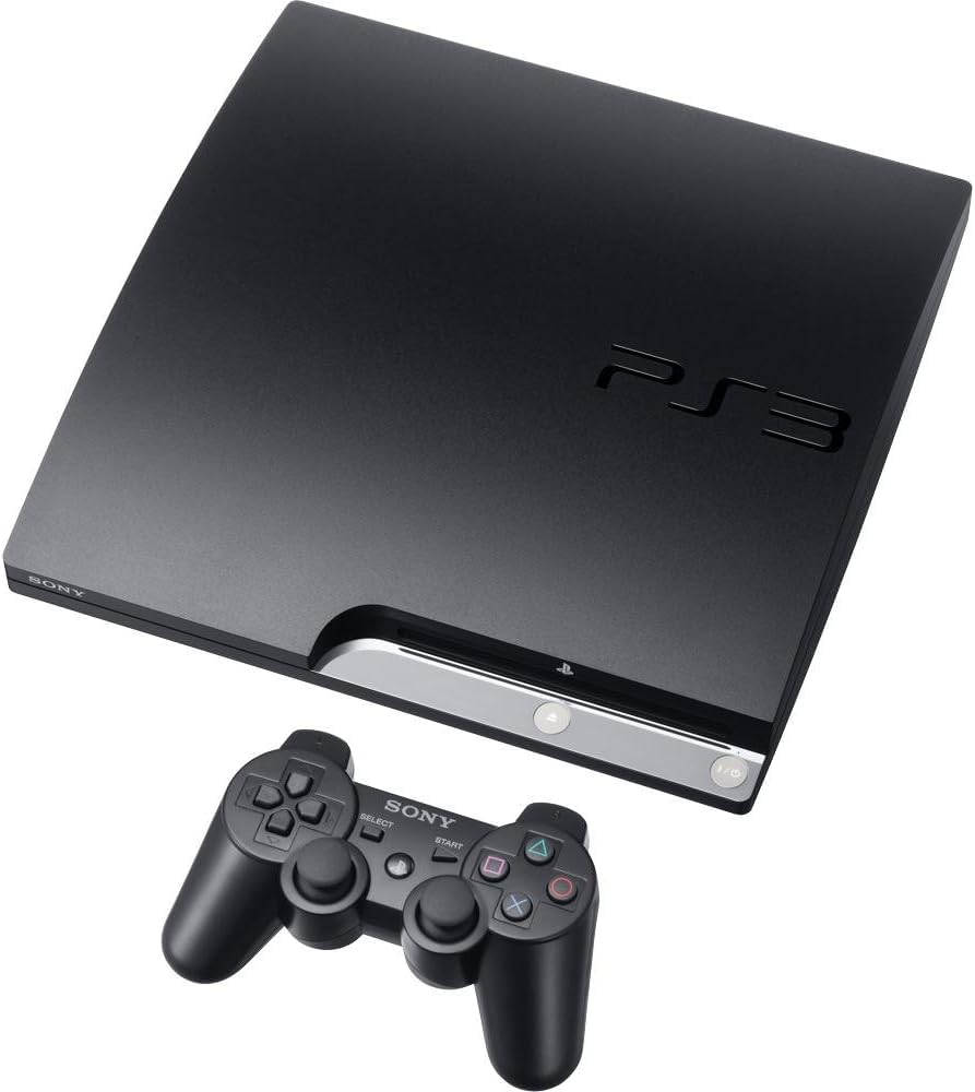 Sony PlayStation 3 Slim 320 GB Charcoal Black Console + Core Gaming + Adult Gamers + Living Room Entertainment + 1080p H