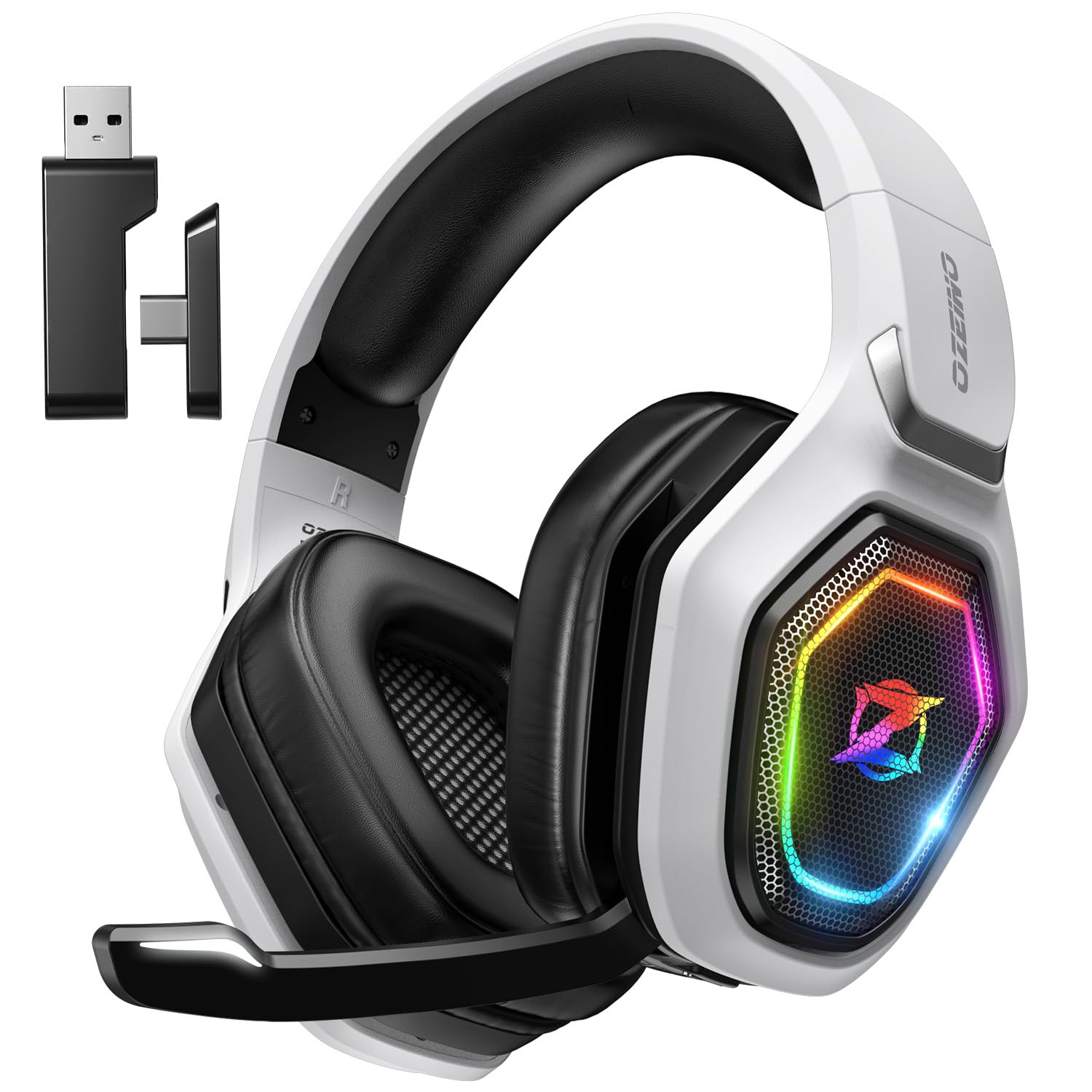 4GHz Wireless Gaming Headset for PS5, PS4, PC - Lossless Audio with USB & Type-C, 40-Hr Battery Life - Stable for Switch