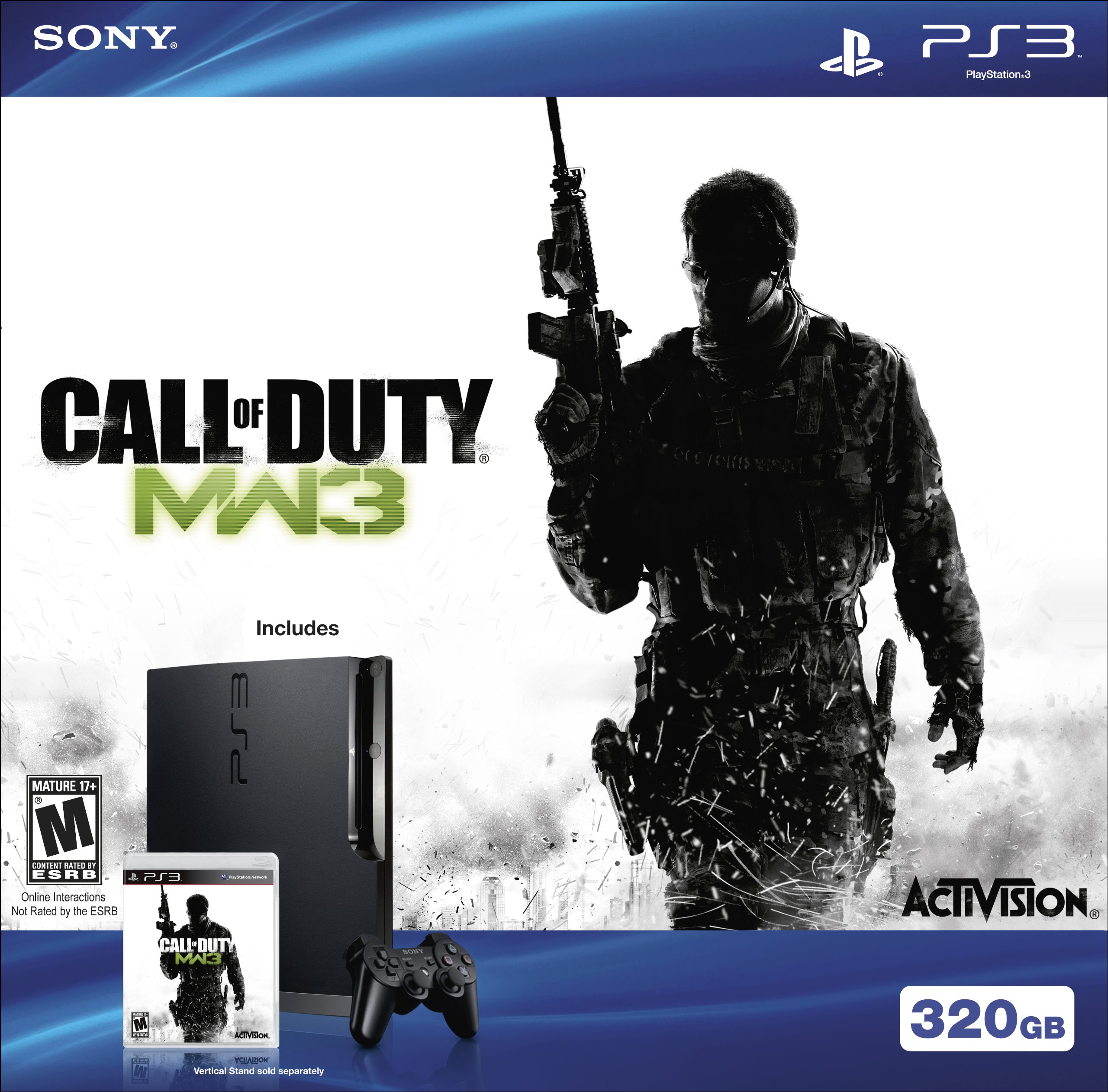 Playstation 3 320GB Hardware Bundle - Call of Duty: Modern Warfare 3 (Renewed)  
Playstation 3 320GB Console with Call o